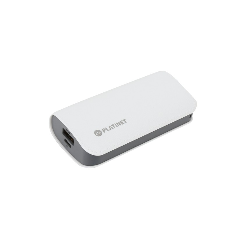 Platinet power bank 5200mAh 11W USB 5V 2.2A Feh�r